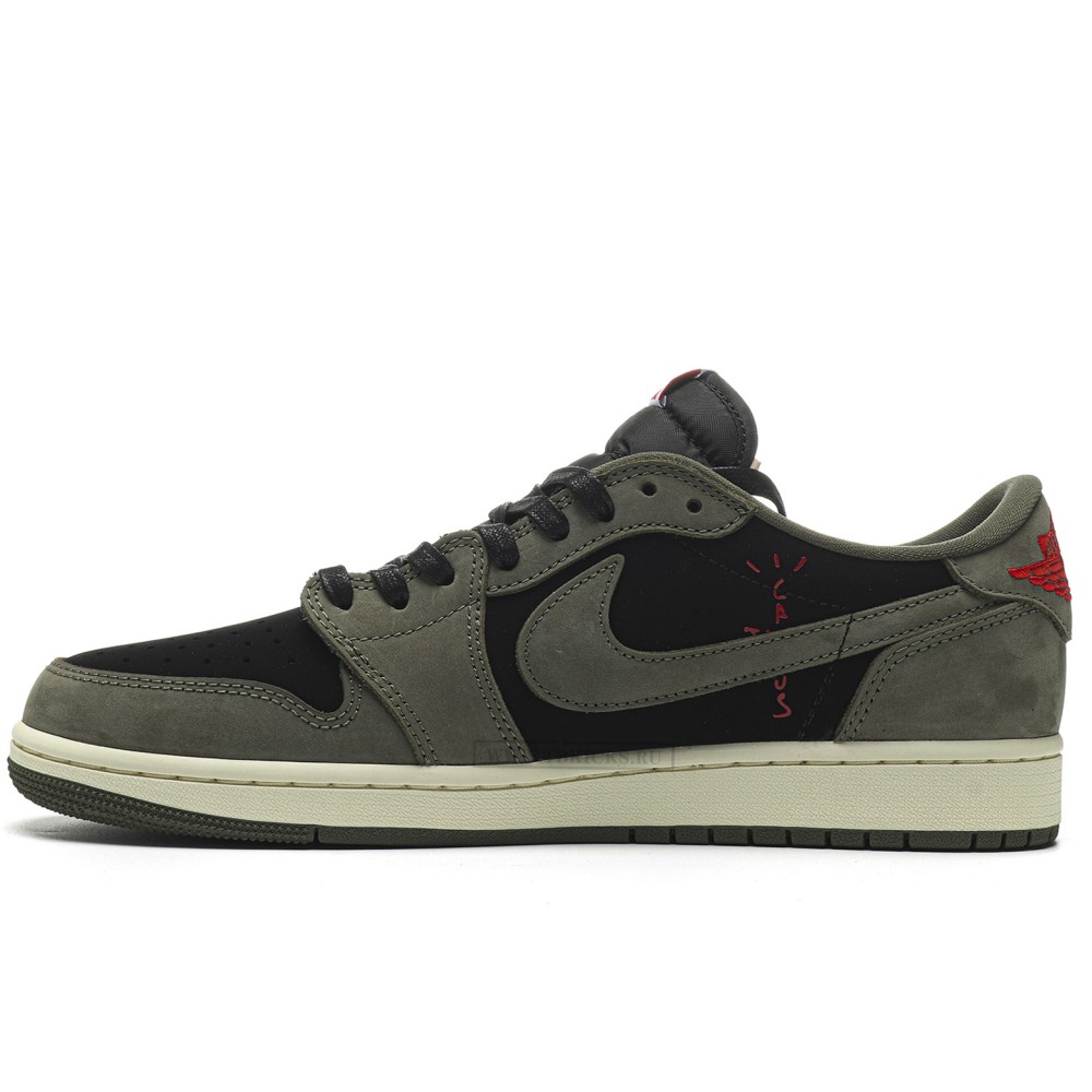 TBkicks Travis Scott Air Jordan 1 Low OG  Black Olive
