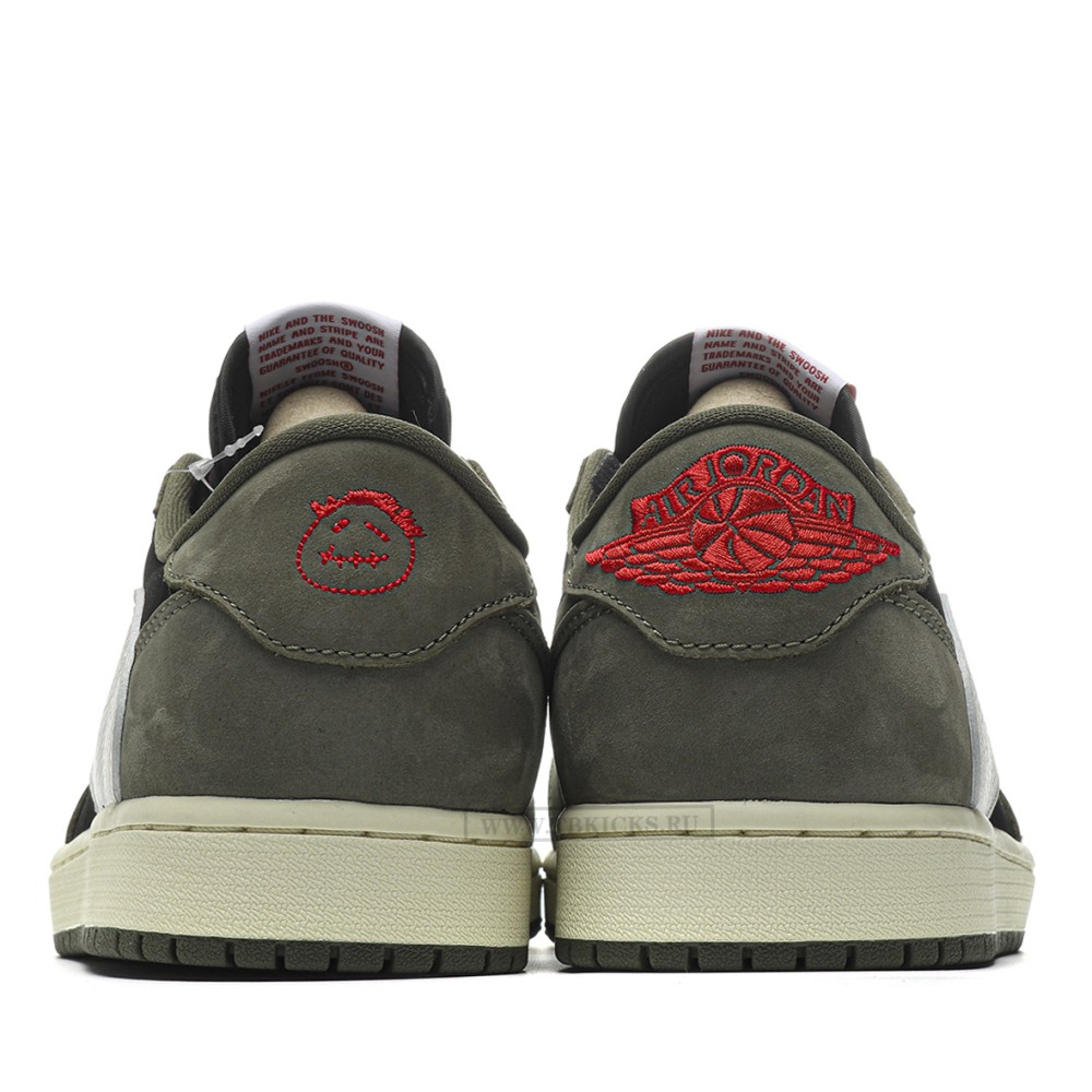 TBkicks Travis Scott Air Jordan 1 Low OG  Black Olive