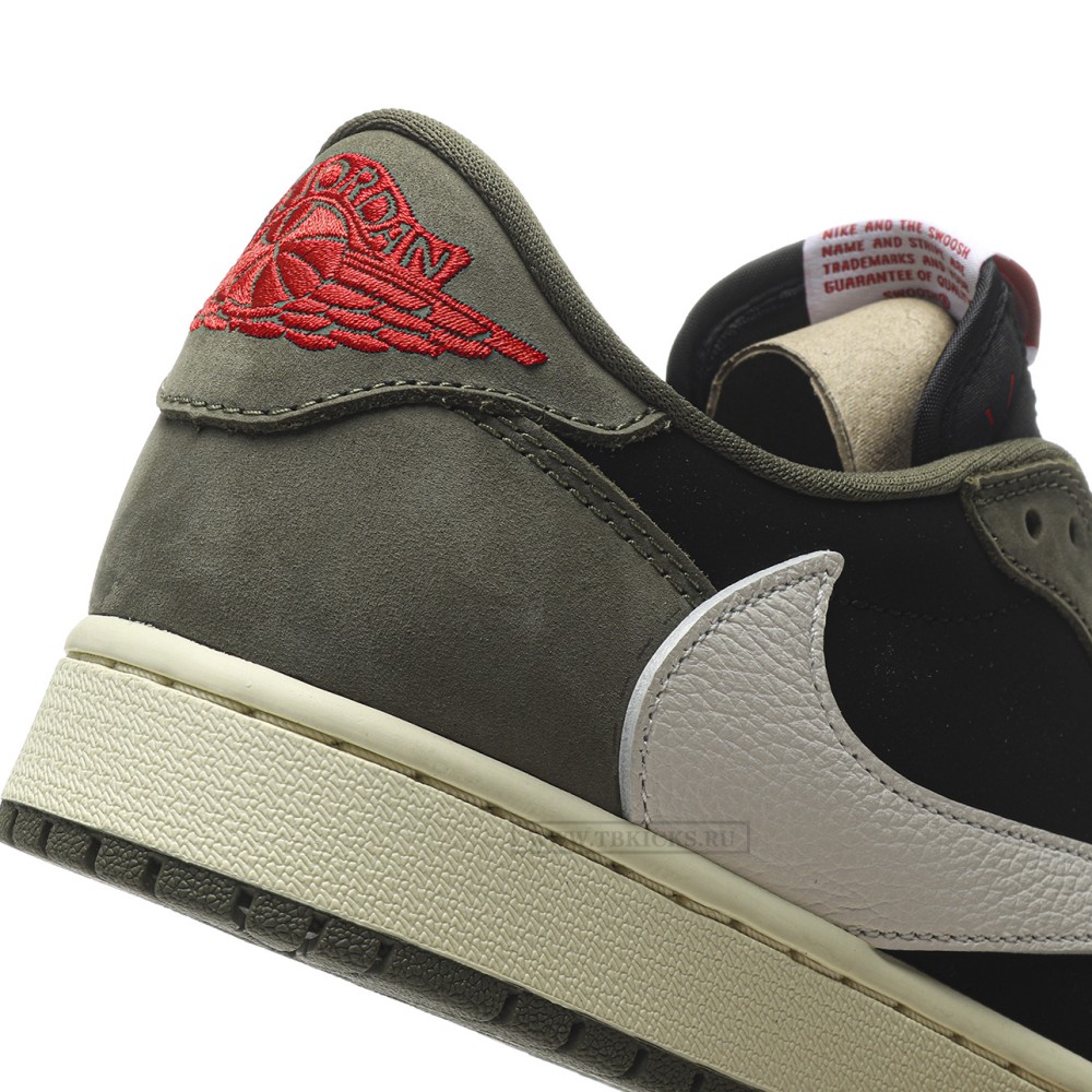 TBkicks Travis Scott Air Jordan 1 Low OG  Black Olive