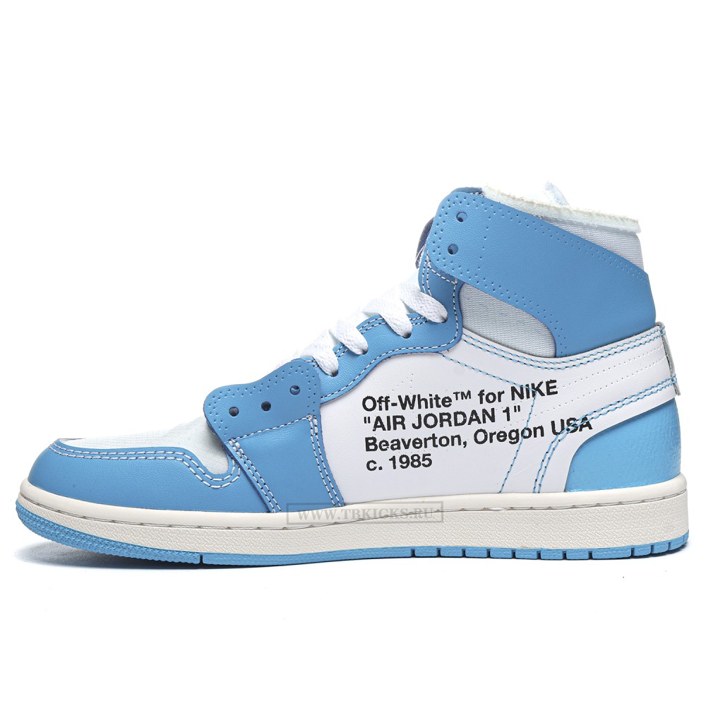 TBkicks Off-White Air Jordan 1 University Blue