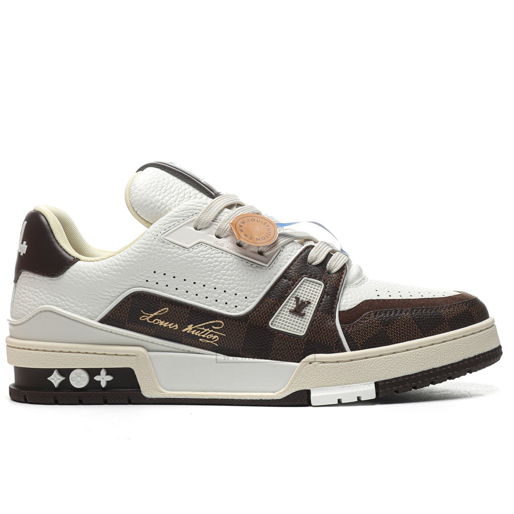 TBkicks L0*1S V*1TT0N Trainer White/Black/Brown