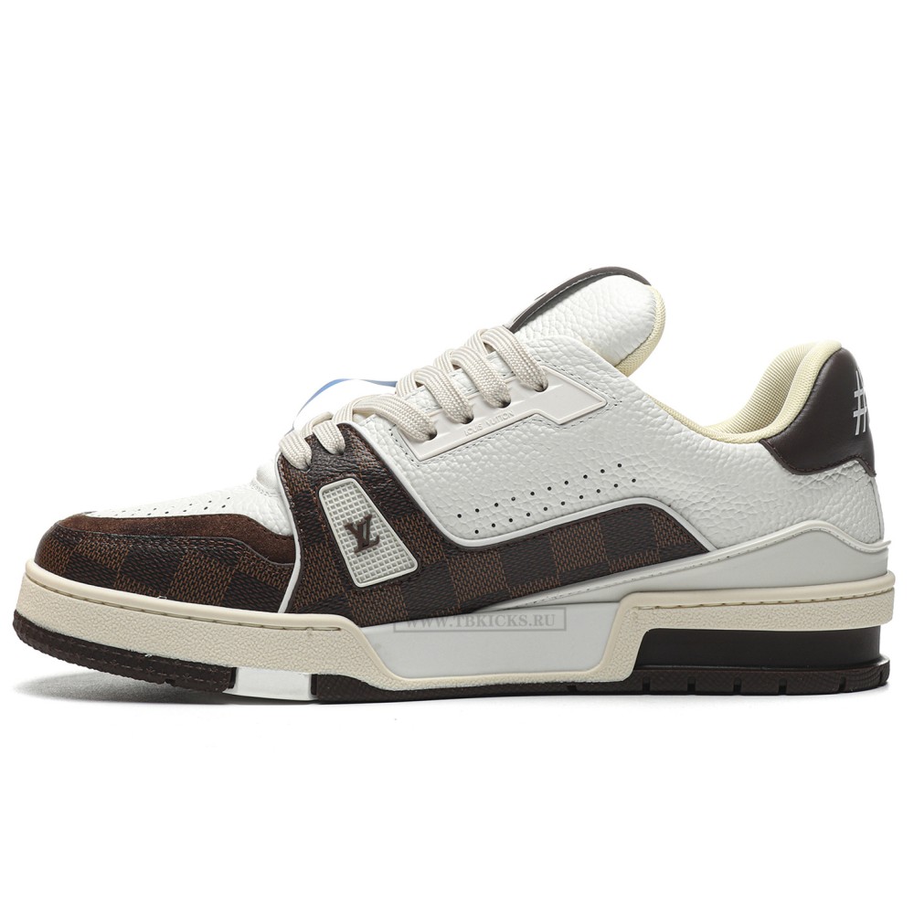 TBkicks L0*1S V*1TT0N Trainer White/Black/Brown