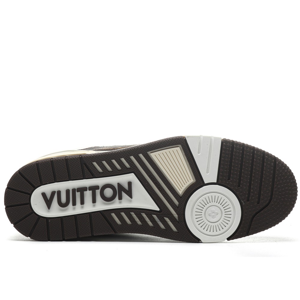 TBkicks L0*1S V*1TT0N Trainer White/Black/Brown