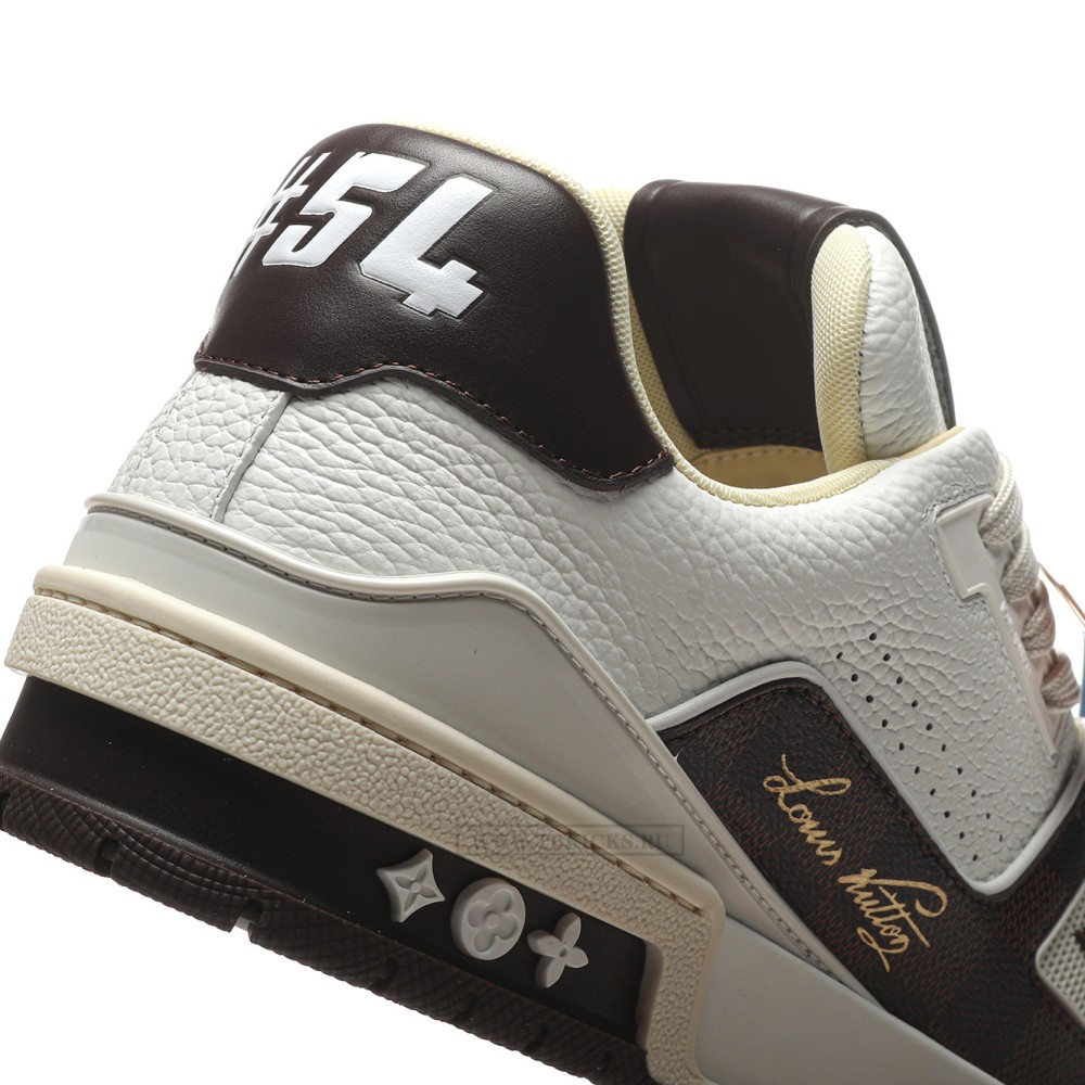 TBkicks L0*1S V*1TT0N Trainer White/Black/Brown