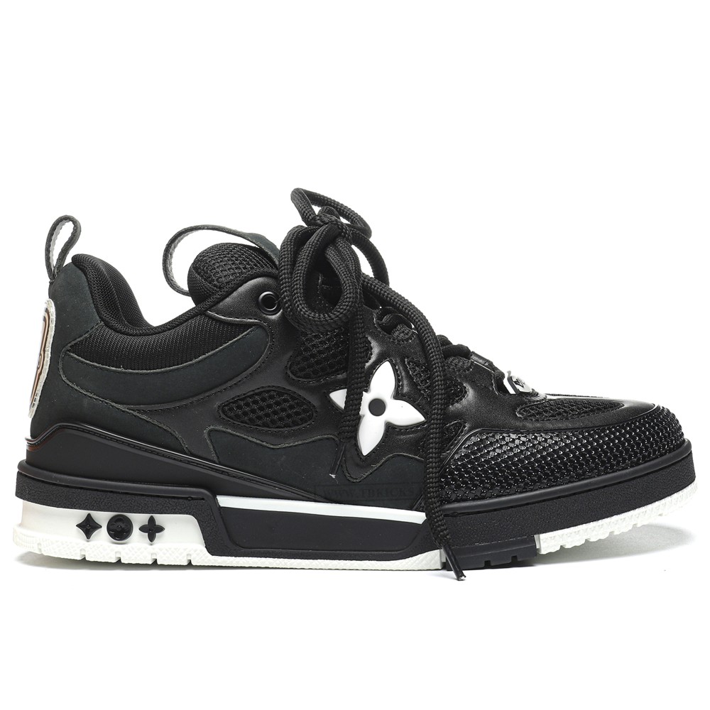 TBkicks L0*1S V*1TT0N Skate Sneaker Black White