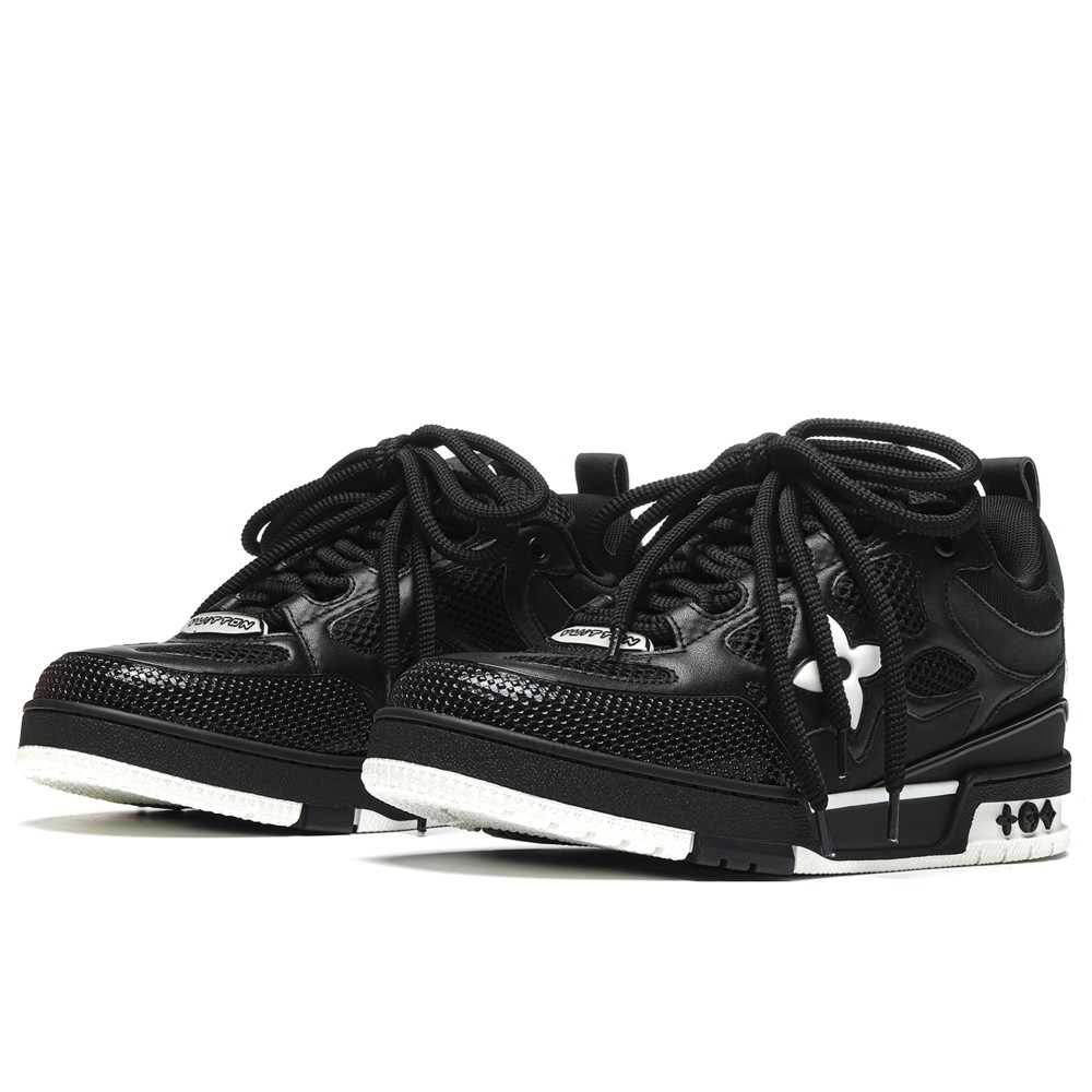 TBkicks L0*1S V*1TT0N Skate Sneaker Black White