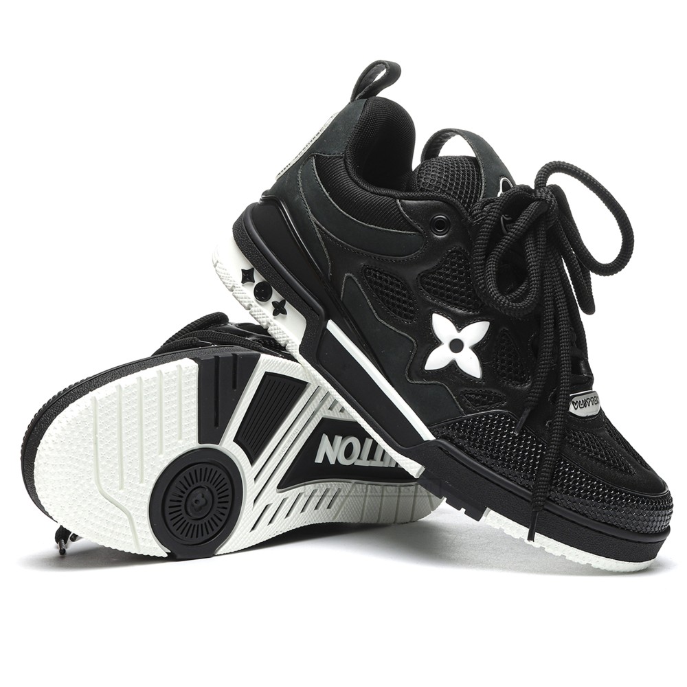 TBkicks L0*1S V*1TT0N Skate Sneaker Black White