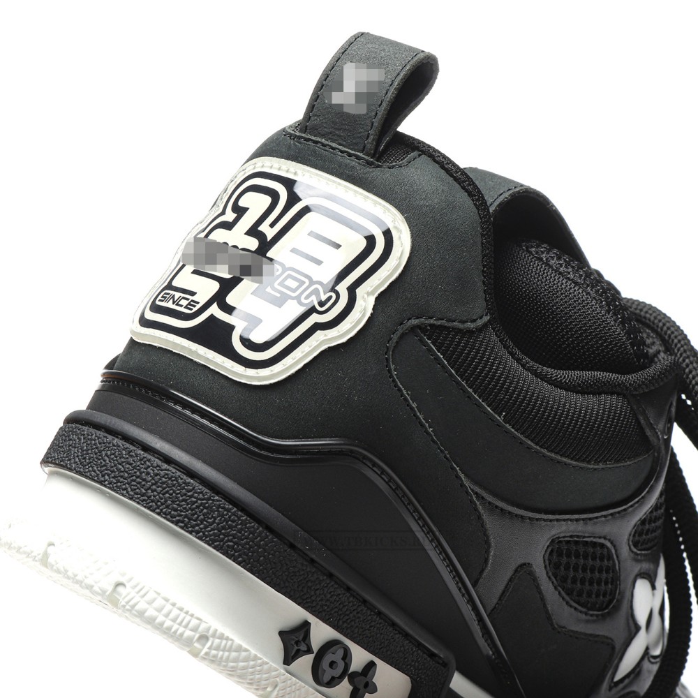 TBkicks L0*1S V*1TT0N Skate Sneaker Black White