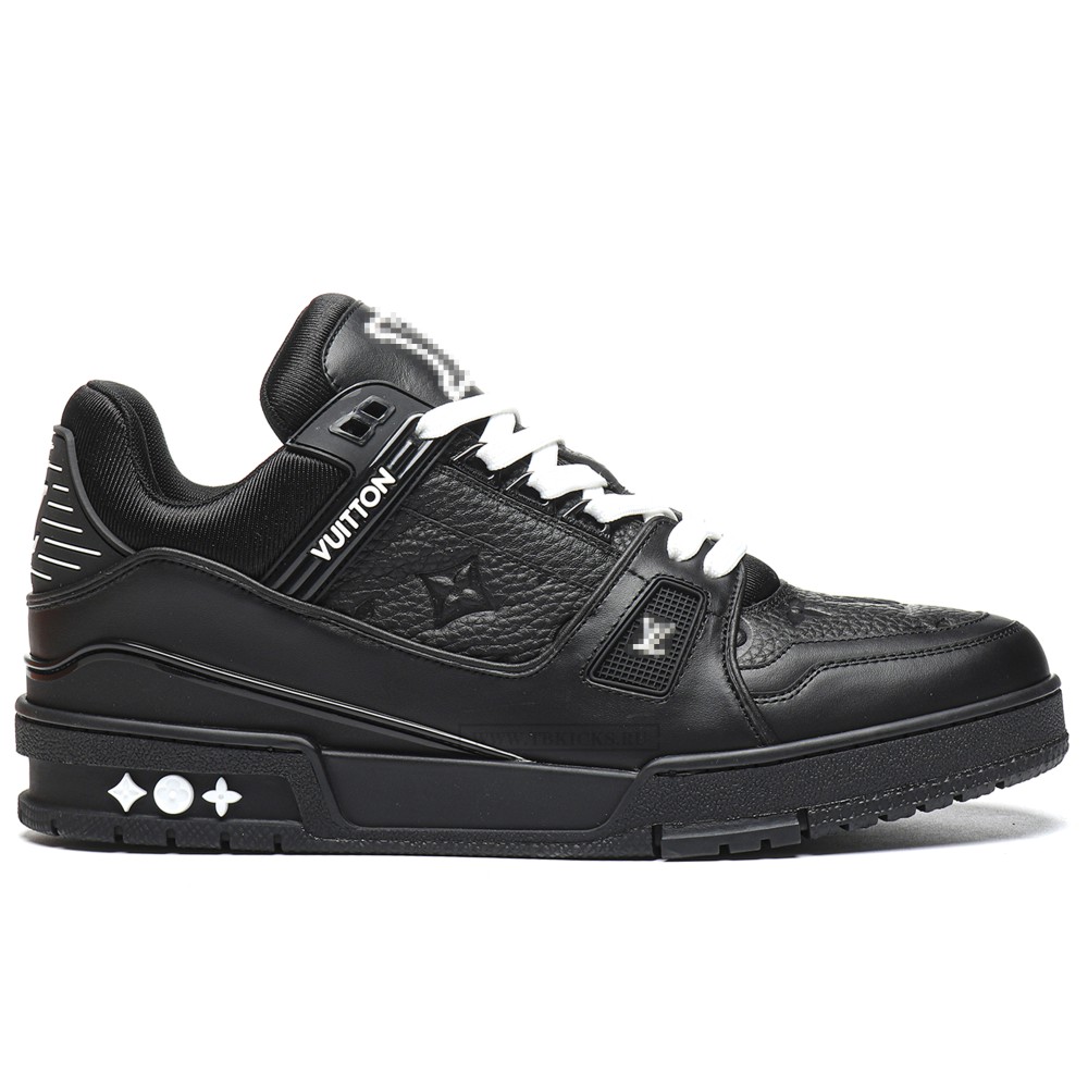 TBkicks L0*1S V*1TT0N Trainer Black Embossed Monogram
