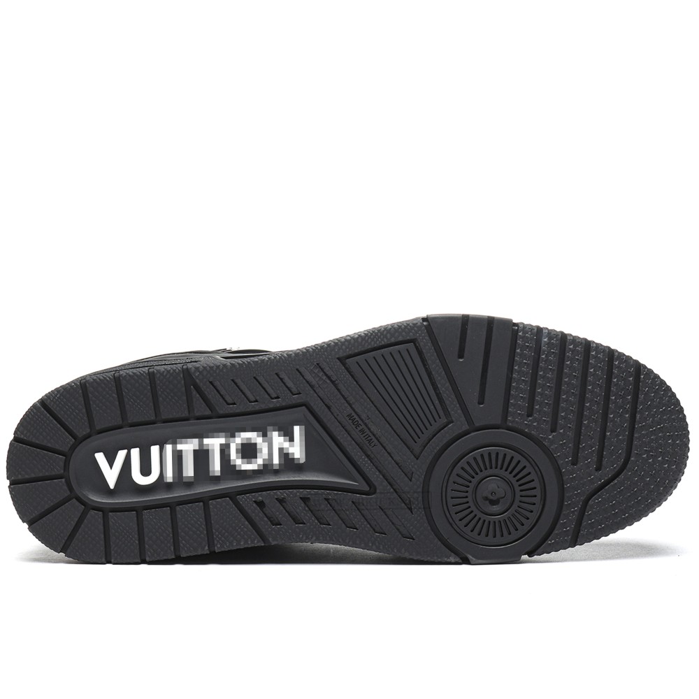 TBkicks L0*1S V*1TT0N Trainer Black Embossed Monogram