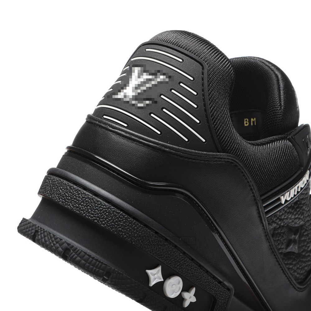 TBkicks L0*1S V*1TT0N Trainer Black Embossed Monogram