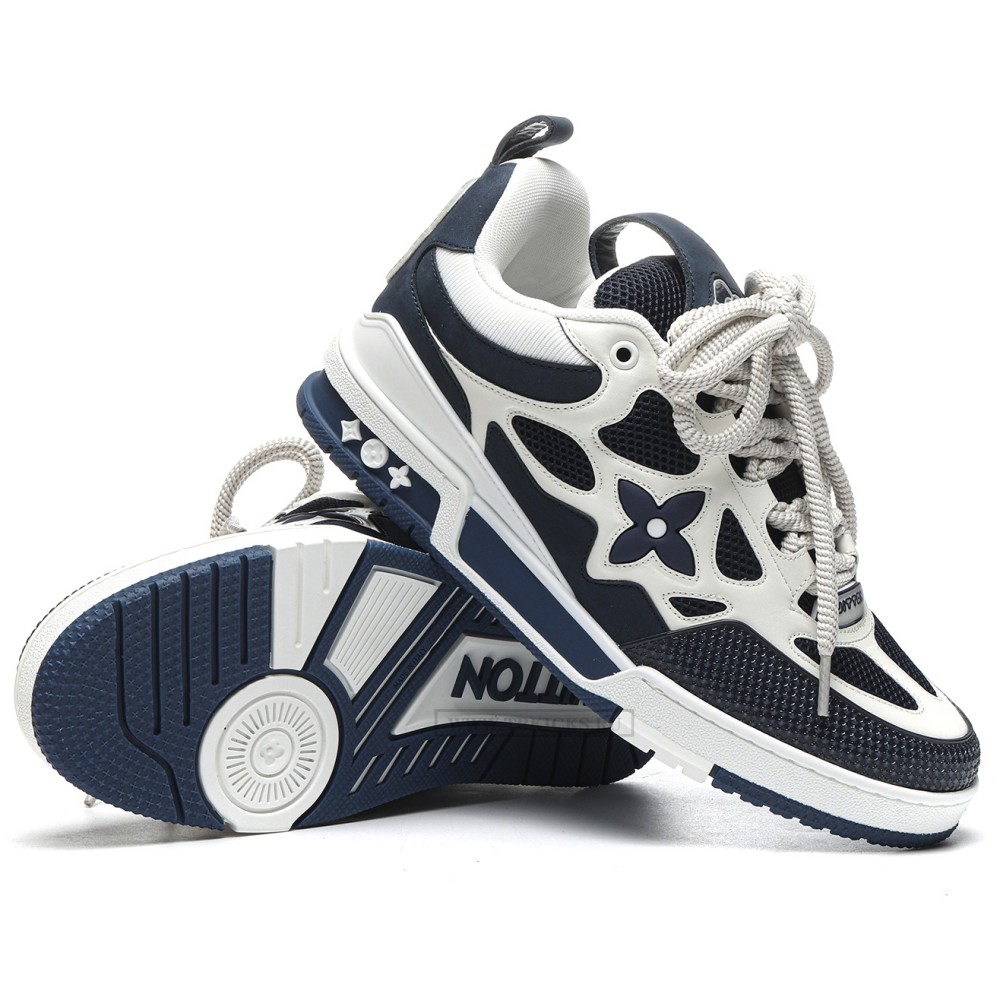 TBkicks L0*1S V*1TT0N Skate Sneaker Marine White