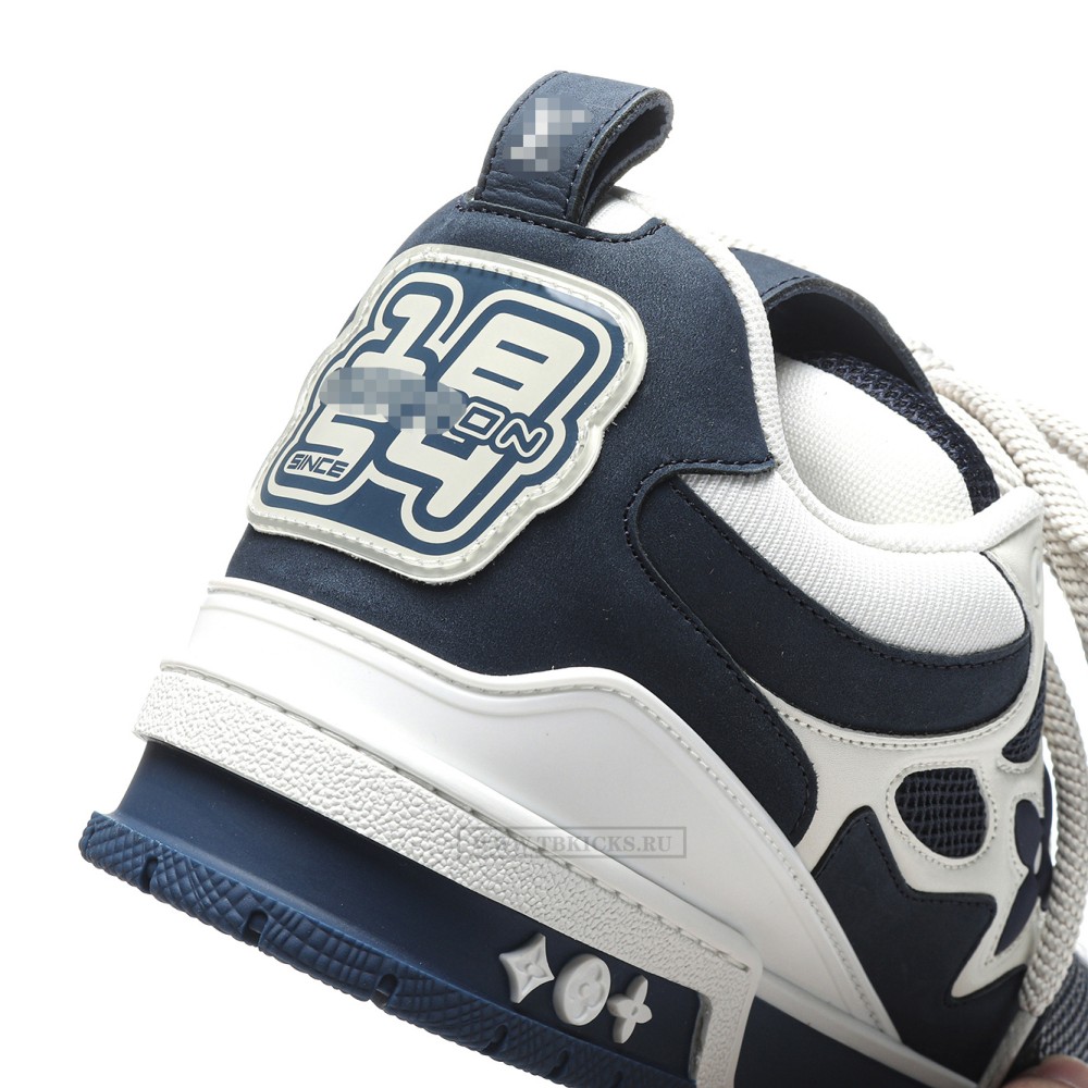TBkicks L0*1S V*1TT0N Skate Sneaker Marine White