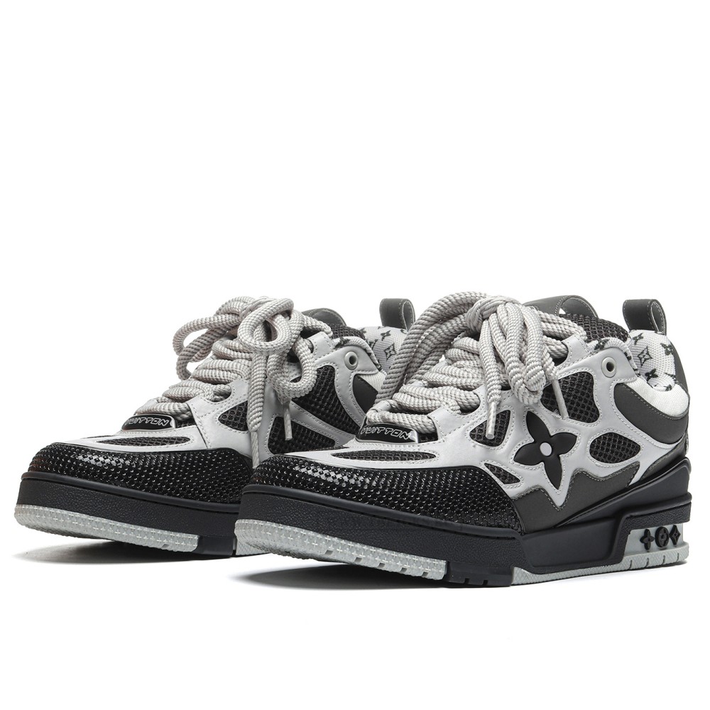 TBkicks L0*1S V*1TT0N Skate Sneaker Grey White