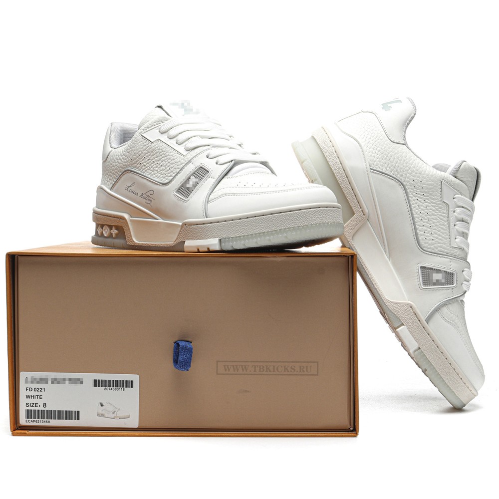 TBkicks L0*1S V*1TT0N Trainer White Signature