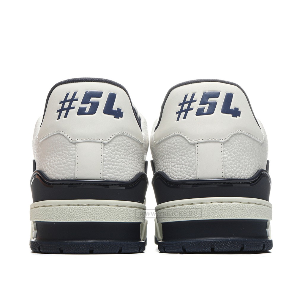 TBkicks L0*1S V*1TT0N Trainer #54 Signature White Marine