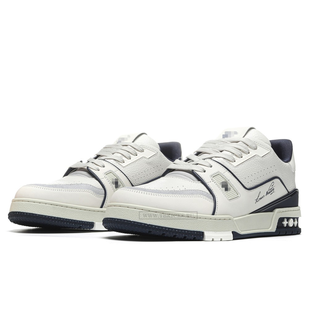 TBkicks L0*1S V*1TT0N Trainer #54 Signature White Marine