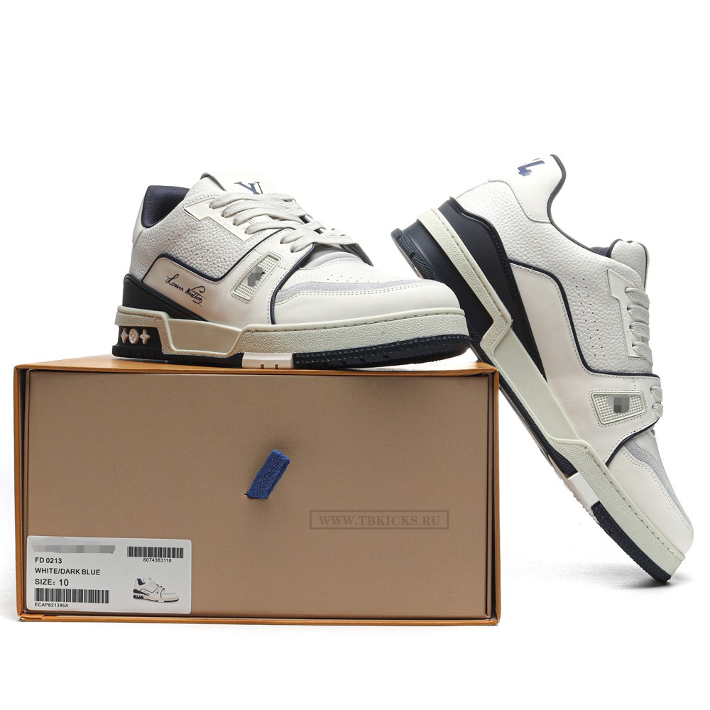 TBkicks L0*1S V*1TT0N Trainer #54 Signature White Marine