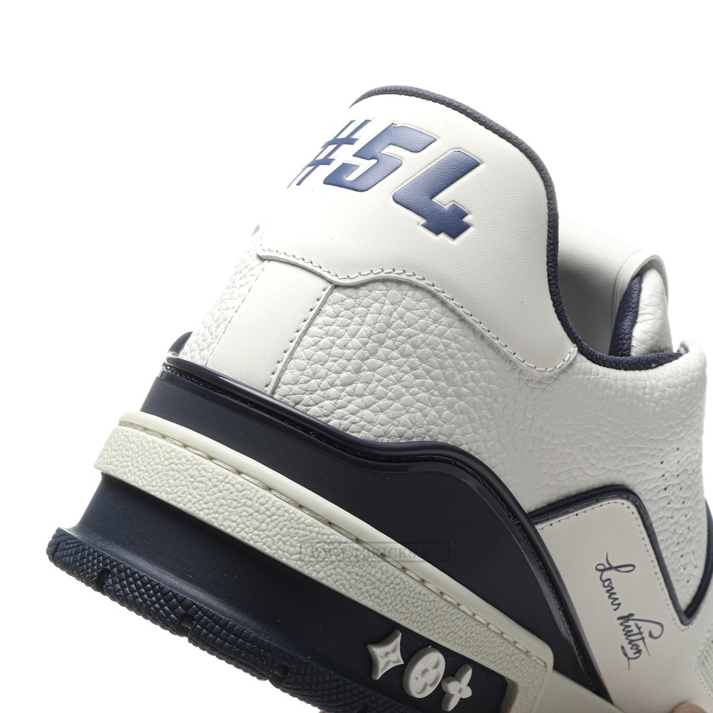 TBkicks L0*1S V*1TT0N Trainer #54 Signature White Marine