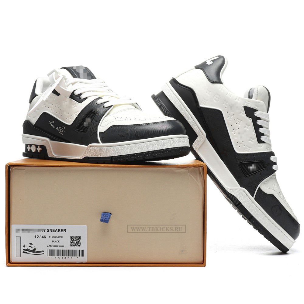 TBkicks L0*1S V*1TT0N Trainer #54 Black White