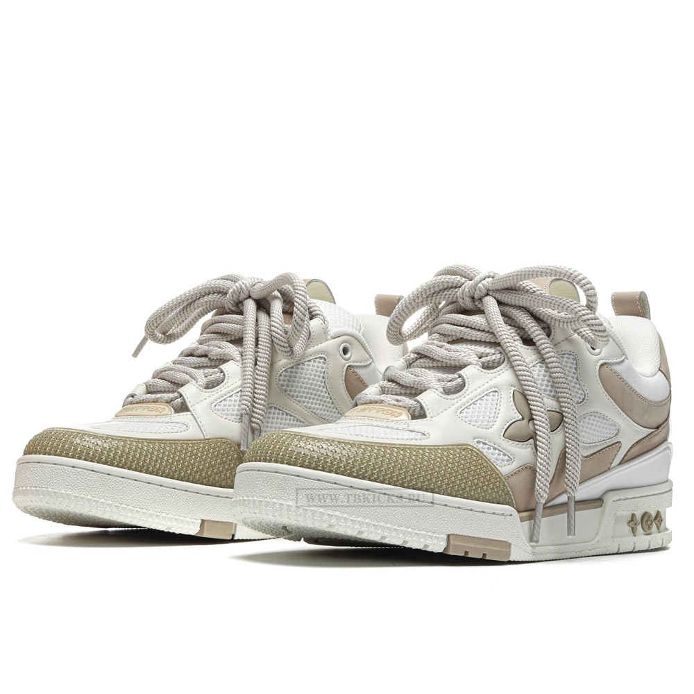 TBkicks L0*1S V*1TT0N Skate Sneaker Beige White