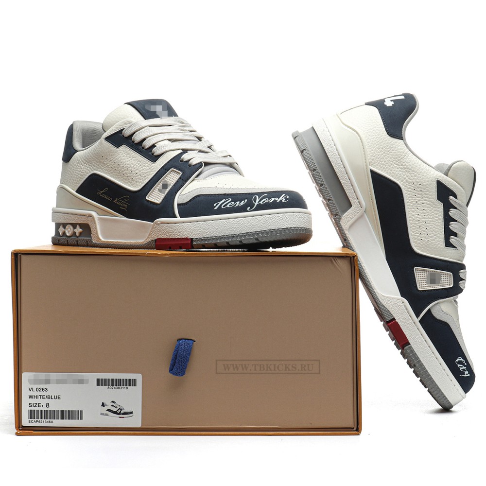 TBkicks L0*1S V*1TT0N Trainer #54 Signature White/Blue/Red