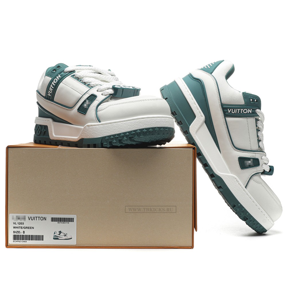 TBkicks L0*1S V*1TT0N Trainer Maxi Sneaker White Green