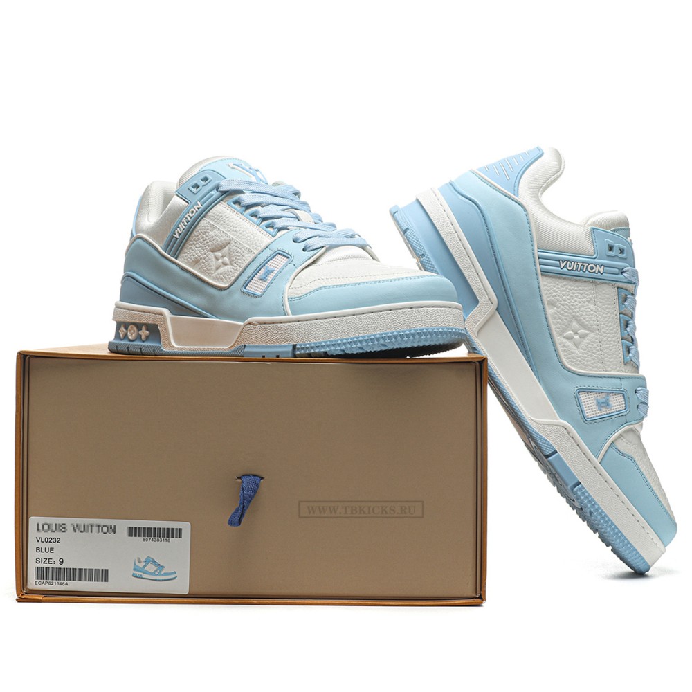 TBkicks L0*1S V*1TT0N Trainer White Sky Blue