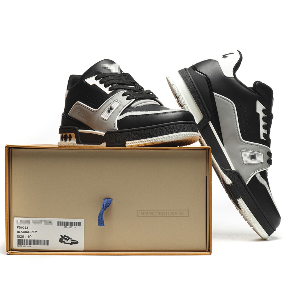 TBkicks L0*1S V*1TT0N Trainer Black Grey White