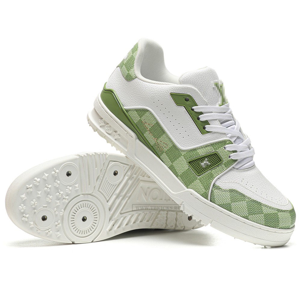 TBkicks L0*1S V*1TT0N by Tyler, the Creator LV Trainer Green Damier