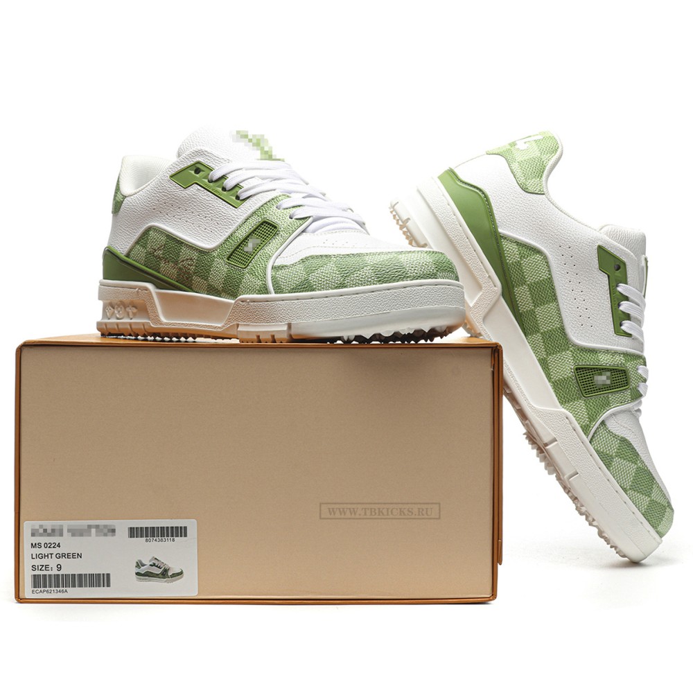 TBkicks L0*1S V*1TT0N by Tyler, the Creator LV Trainer Green Damier