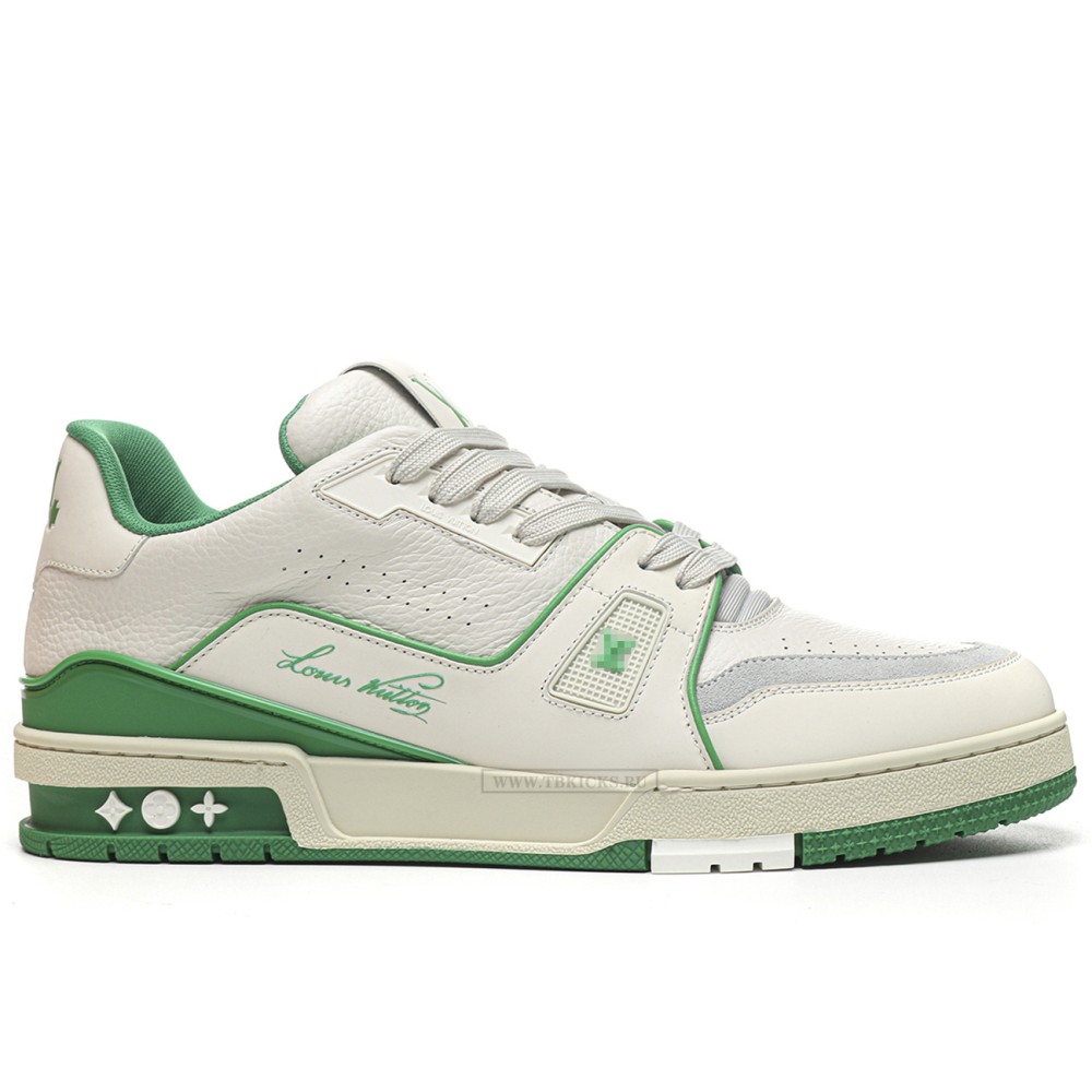 TBkicks L0*1S V*1TT0N Trainer #54 Signature White Green