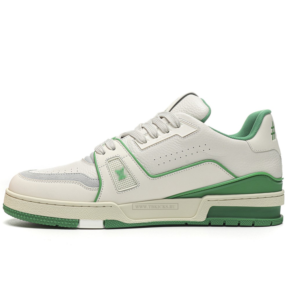 TBkicks L0*1S V*1TT0N Trainer #54 Signature White Green