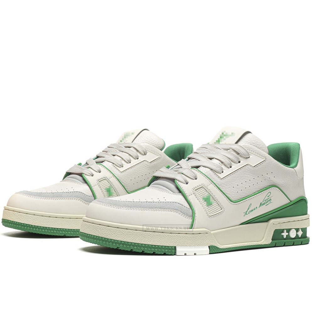 TBkicks L0*1S V*1TT0N Trainer #54 Signature White Green