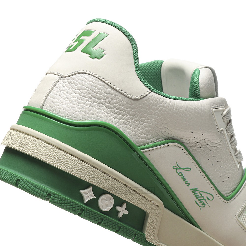 TBkicks L0*1S V*1TT0N Trainer #54 Signature White Green