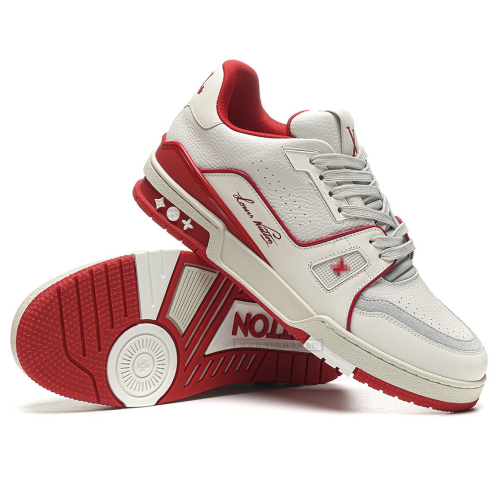 TBkicks L0*1S V*1TT0N Trainer #54 Signature White Red