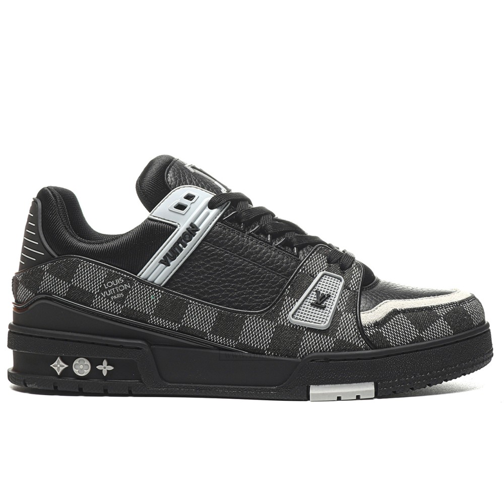 TBkicks L0*1S V*1TT0N Trainer Black Damier