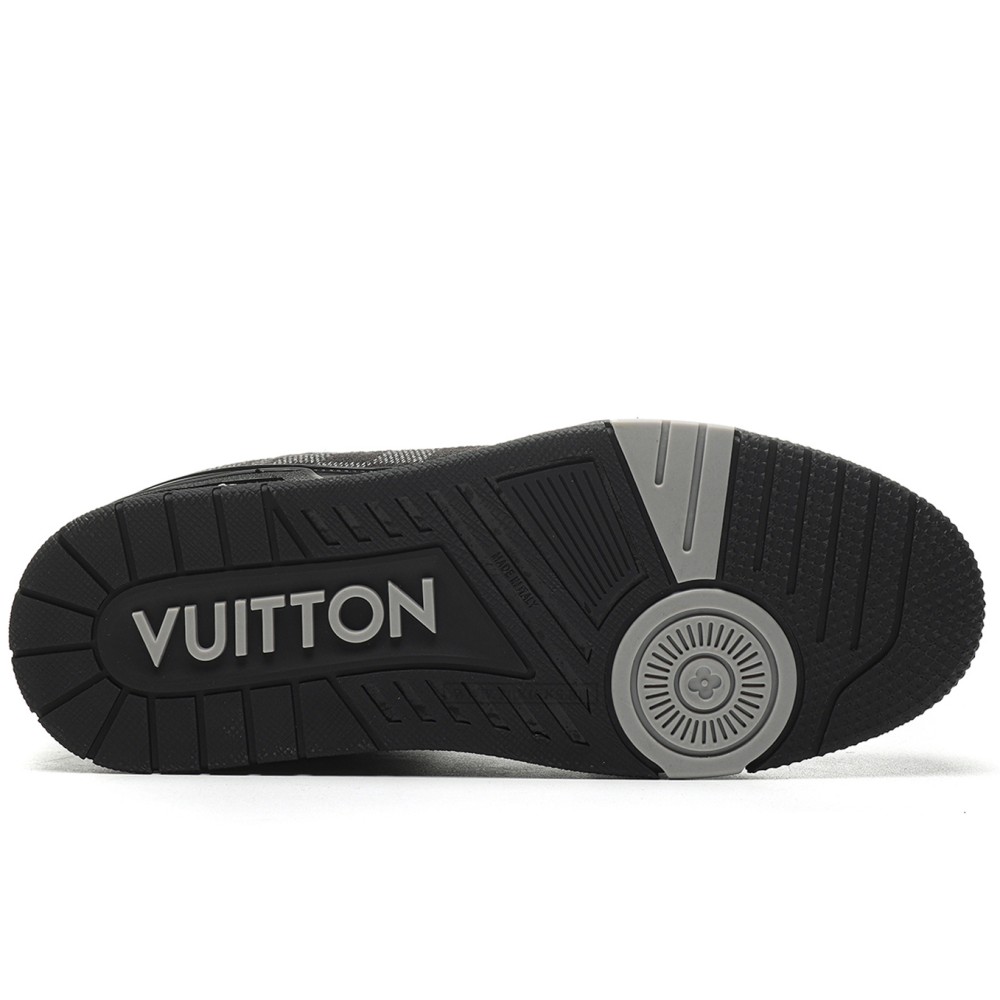 TBkicks L0*1S V*1TT0N Trainer Black Damier