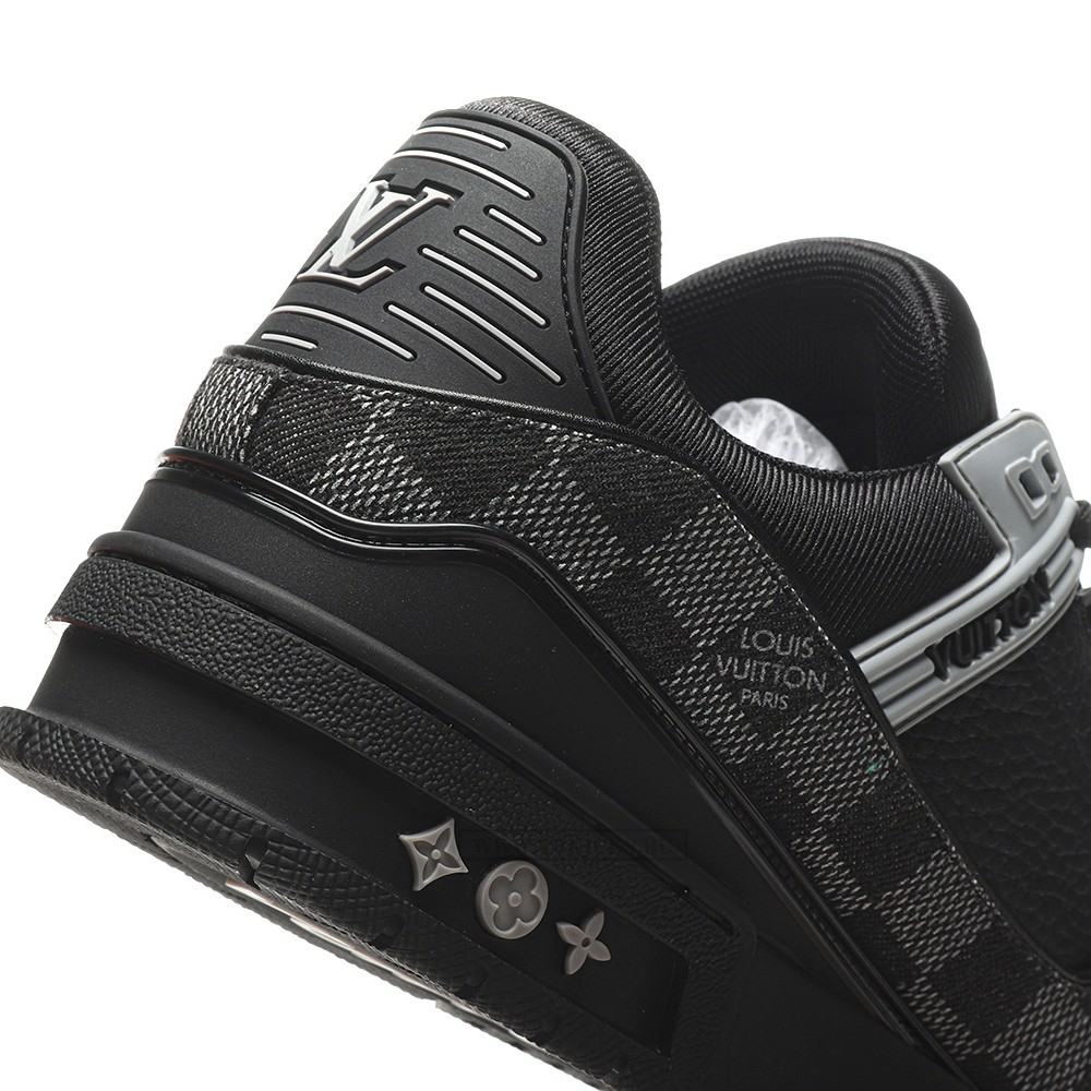 TBkicks L0*1S V*1TT0N Trainer Black Damier