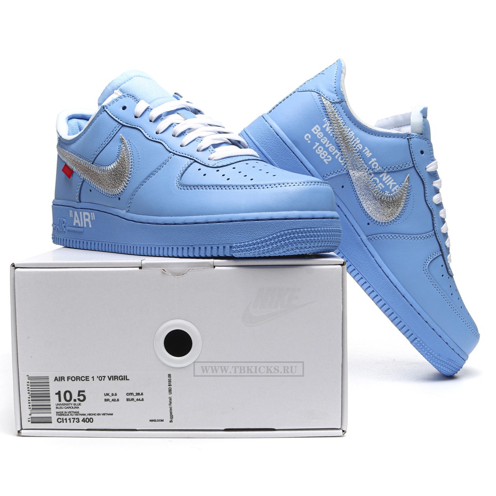 TBkicks Nike Air Force 1 Low Off-White MCA University Blue