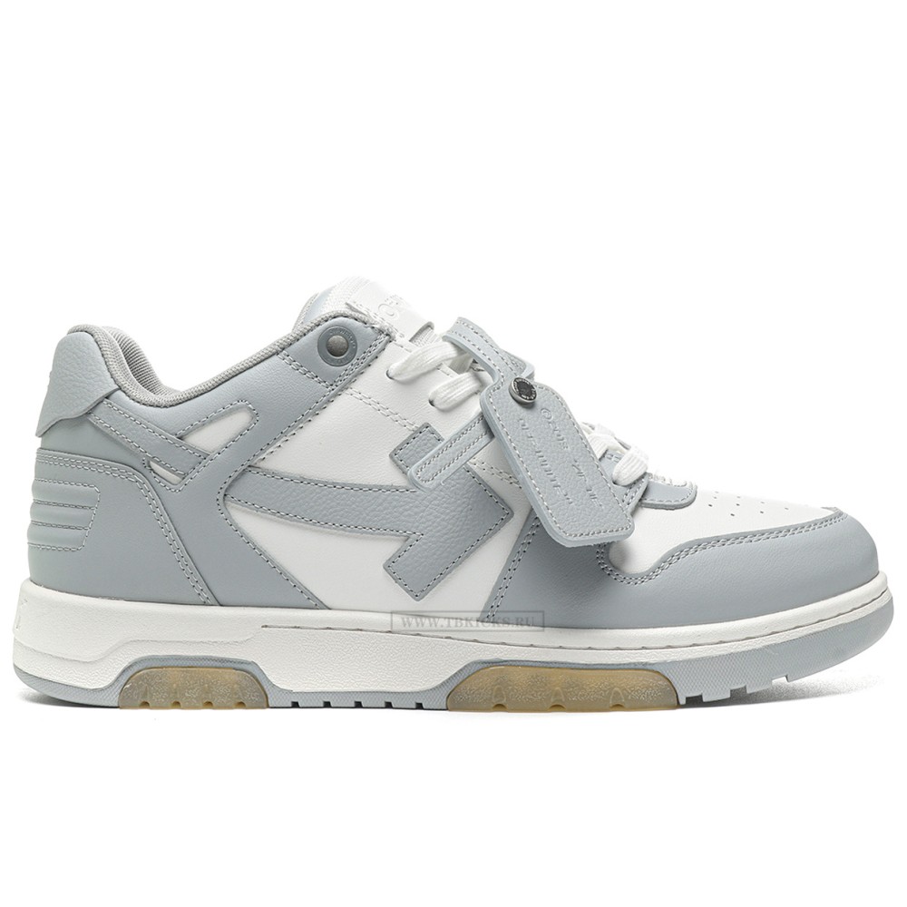 TBkicks OFF-WHITE Out Of Office "OOO" Low Tops Grey White