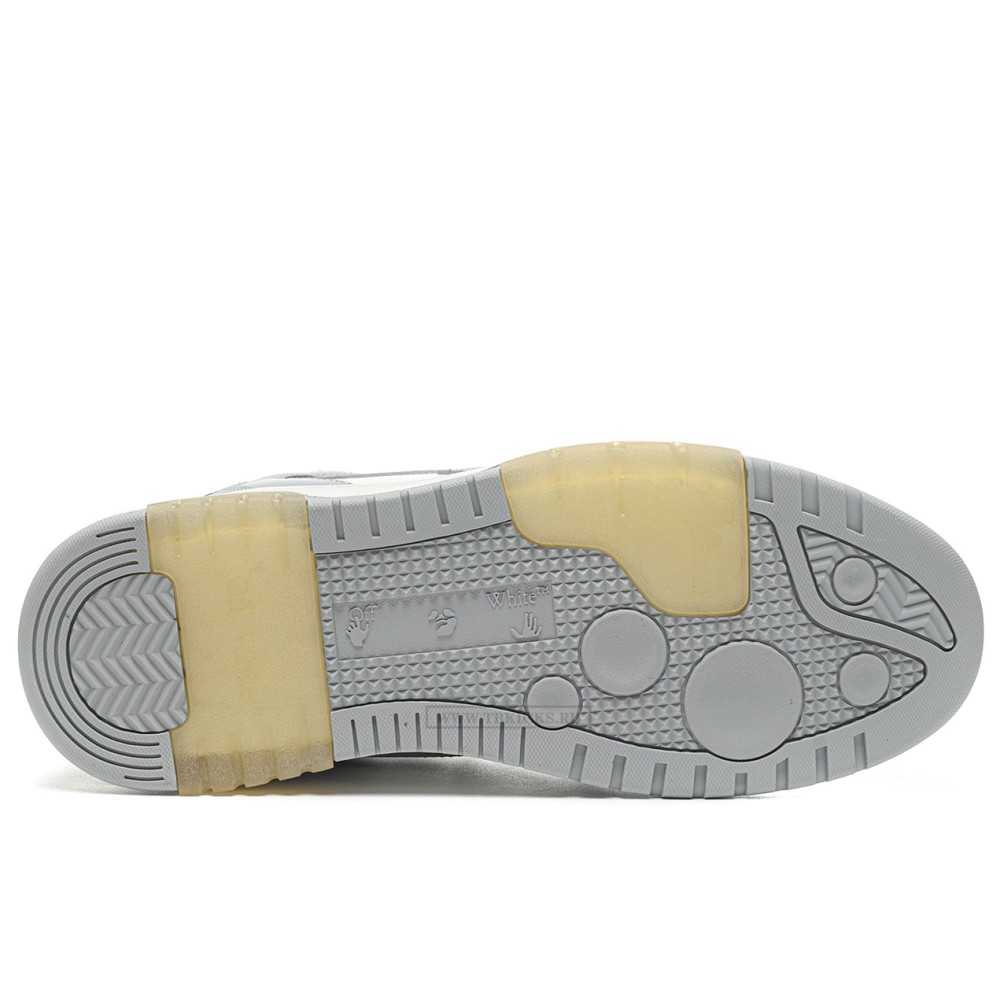 TBkicks OFF-WHITE Out Of Office "OOO" Low Tops Grey White