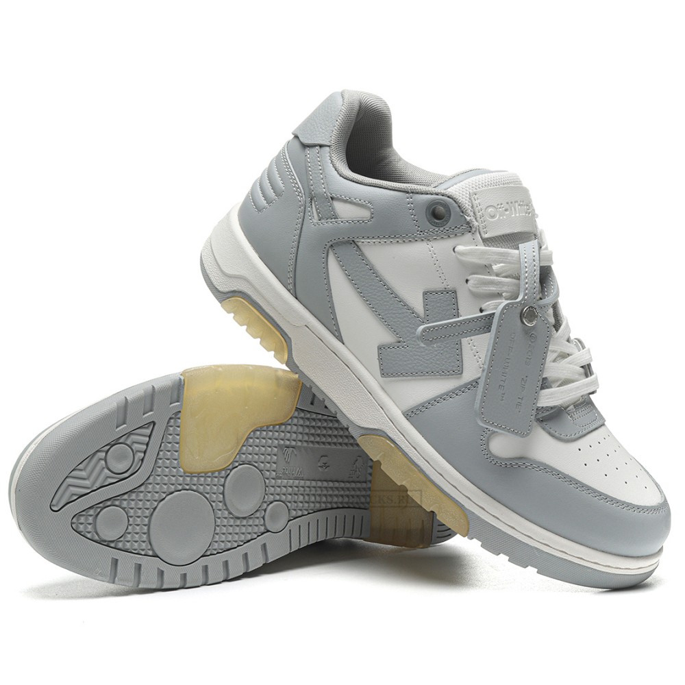 TBkicks OFF-WHITE Out Of Office "OOO" Low Tops Grey White