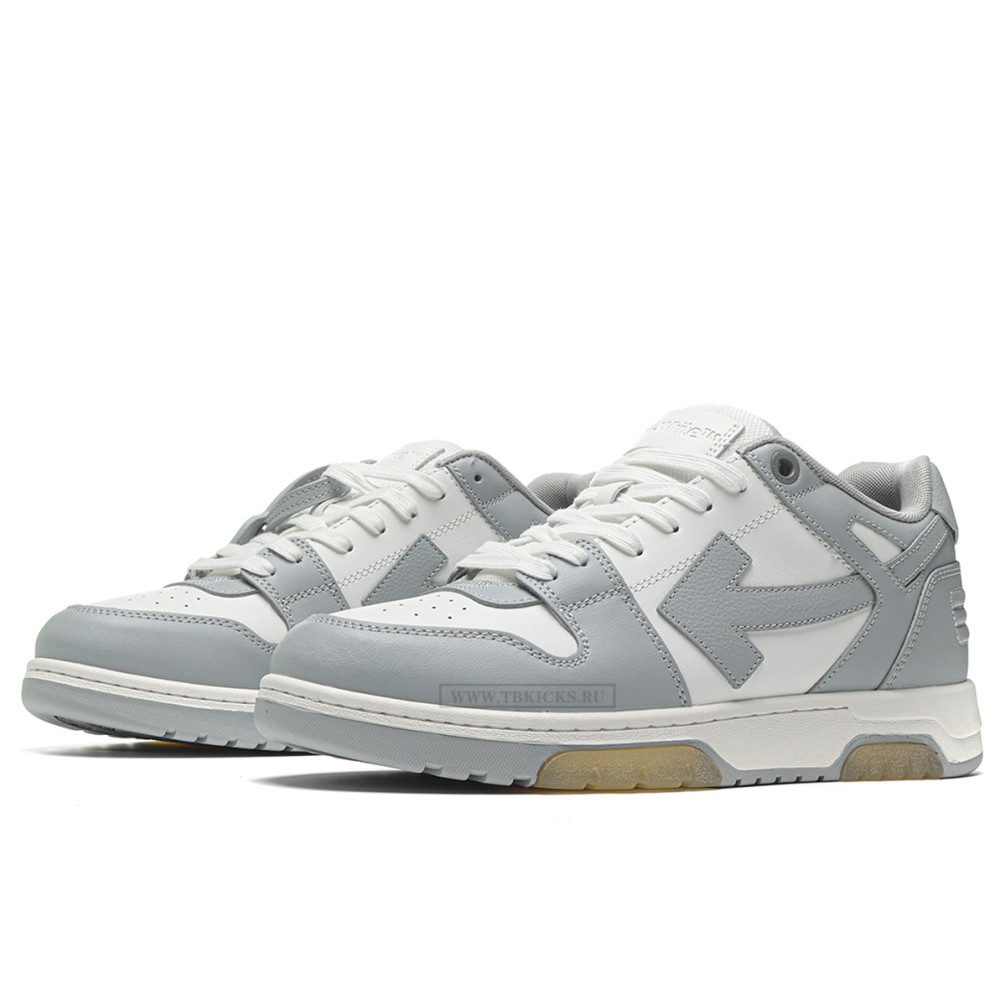 TBkicks OFF-WHITE Out Of Office "OOO" Low Tops Grey White