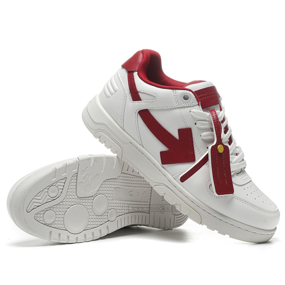 TBkicks OFF-WHITE Out Of Office OOO Low Tops 2024 Lunar New Year Red White