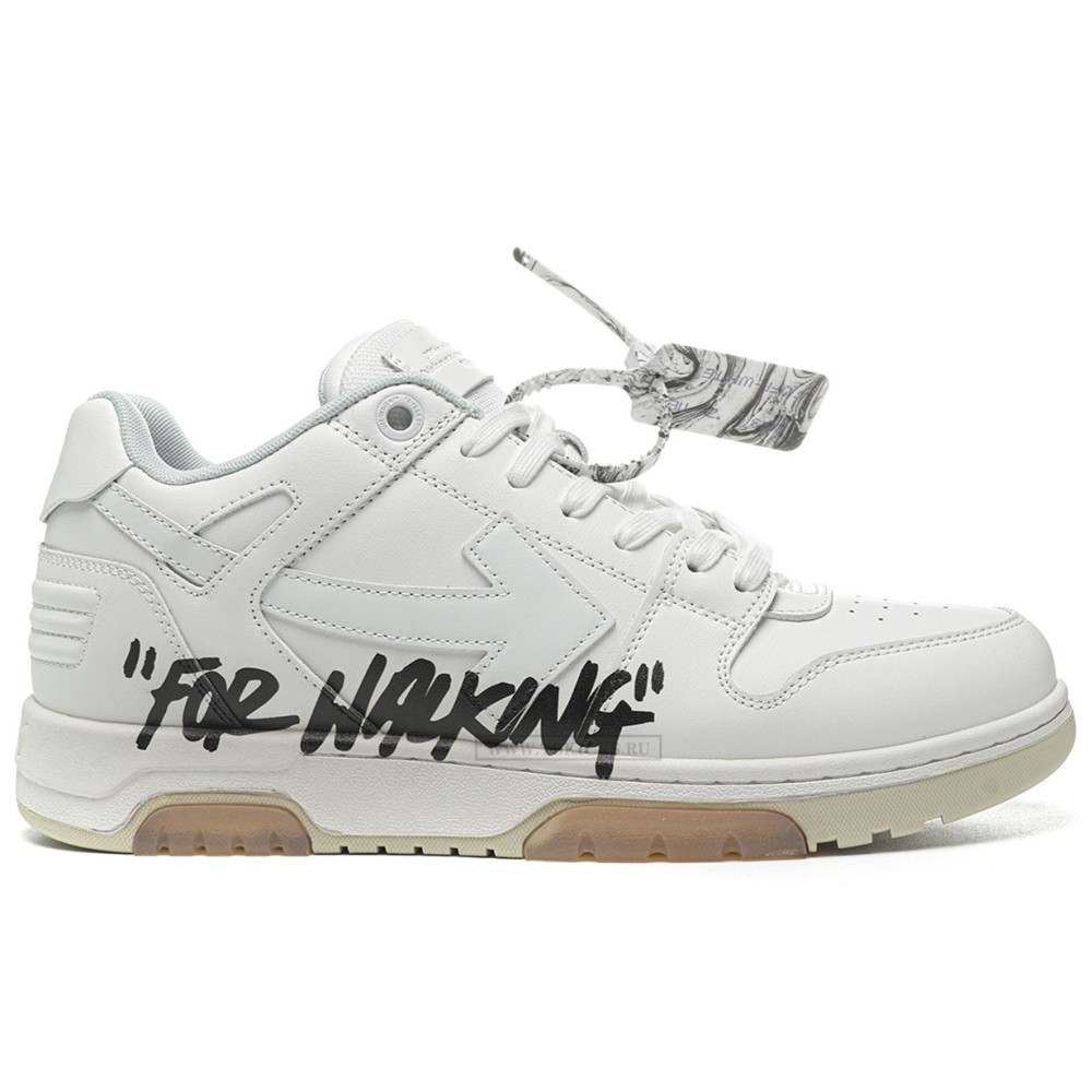 TBkicks OFF-WHITE Out Of Office OOO Low Tops For Walking White Black