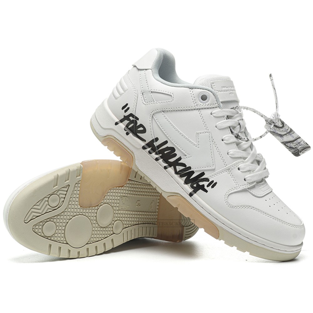 TBkicks OFF-WHITE Out Of Office OOO Low Tops For Walking White Black
