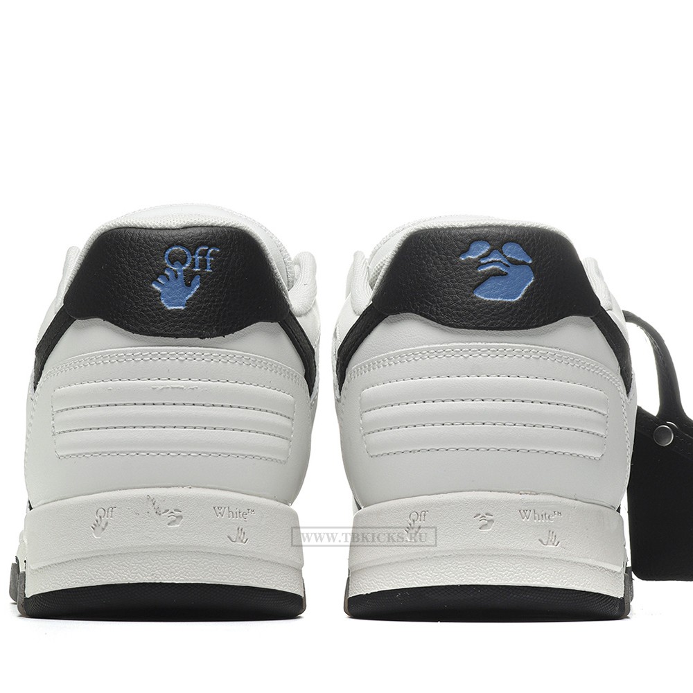 TBkicks OFF-WHITE Out Of Office OOO 30 MM Low Tops Black White Blue