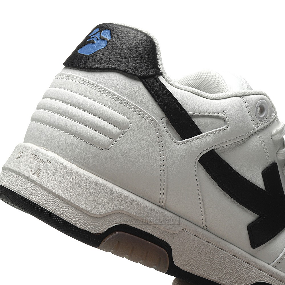 TBkicks OFF-WHITE Out Of Office OOO 30 MM Low Tops Black White Blue