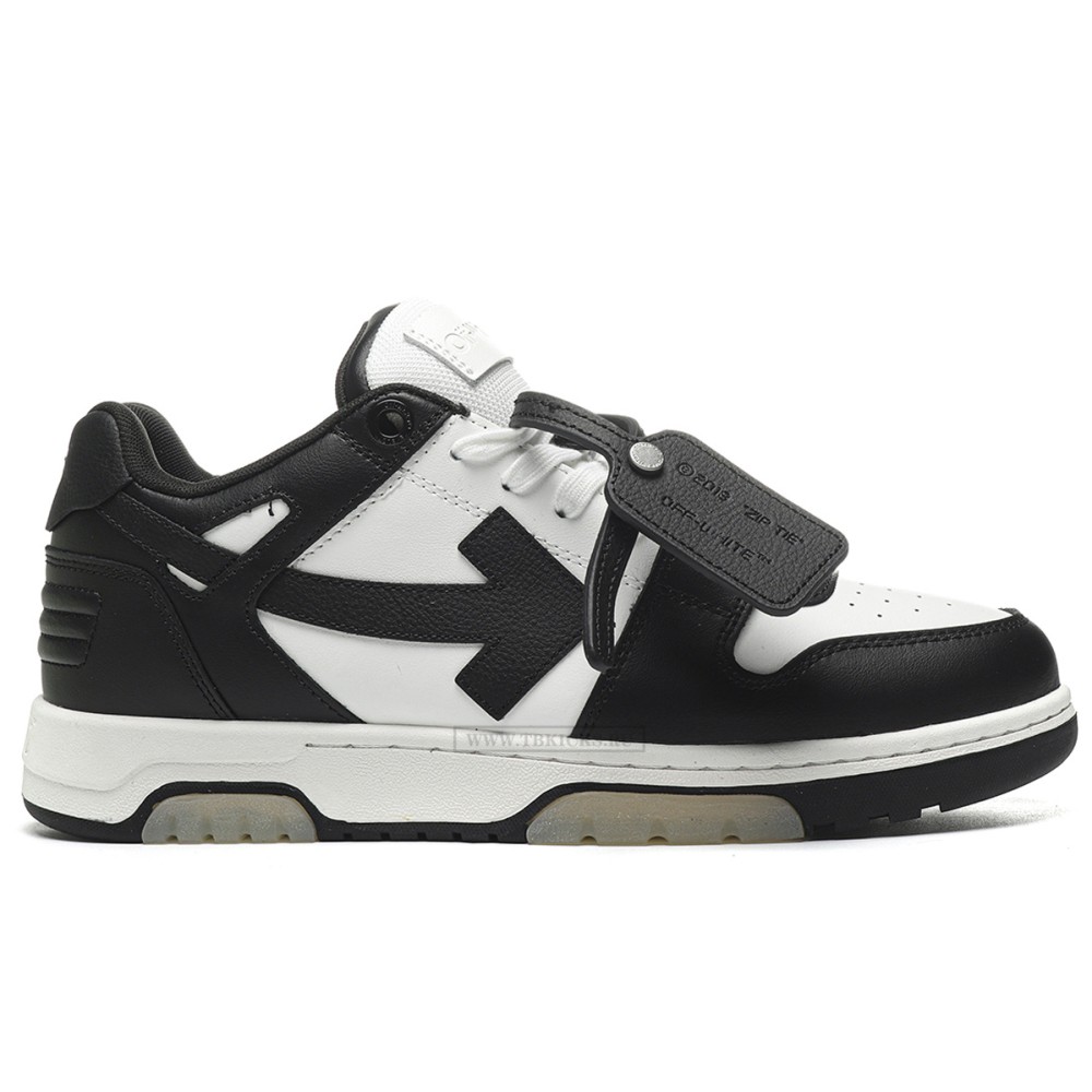 TBkicks OFF-WHITE Out Of Office OOO Low Tops White Black White